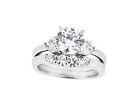 Natural 1.10Ct Round Cut Diamond Engagement Ring Set Solid 10k Gold GH I1