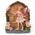 Miniature Sparkle Fairy Doors Magical Garden Figurine Statue Home Mini Ornament