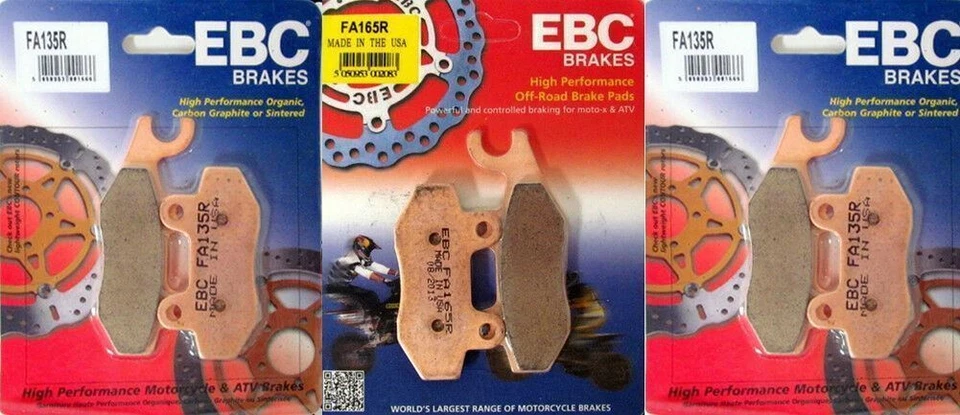 Kit de pastilhas de freio dianteiro e traseiro EBC R Series compatível com 2011-2015 Can-Am Commander 800/1000 - Imagem 1 de 1