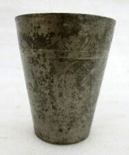 Antique Old Brass Hand Carved Islamic Word Kuran Ayet Lassi Milk Big Cup Glass