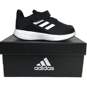 Adidas Baby Boys Slip-on Sneakers Size 6 Black-White Athletic Shoes Lightweight - Picture 1 of 13