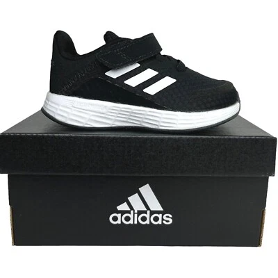Adidas Baby Boys Slip-on Sneakers Size 6 Black-White Athletic Shoes Lightweight - Image 1 of 4