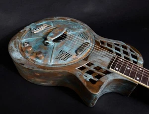 Johnson JR-994E-BR Resophonic Guitar+Pick-Up+Luxury-Suitcase Display - Picture 1 of 12