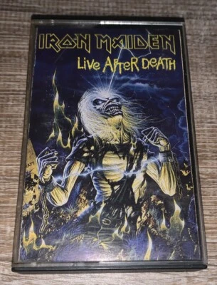 Iron Maiden Live After Death Cassette Tape 1985 Capitol Records Foto 1 de 4
