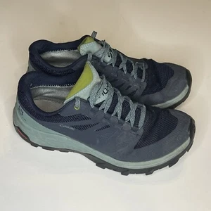 Salomon Outline GTX Gore-Tex Wanderschuhe blau Trail 406188 Damen Gr. 6,5 - Bild 1 von 15
