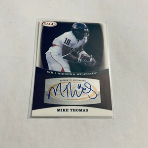 F81261  2009 SAGE Autographs Red #51 Mike Thomas