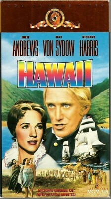 Hawaii VHS 1990 Julie Andrews Max Von Sydow Richard Harris Unedited Version VTG - Image 1 of 4