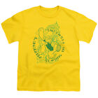 T-shirt Popeye Popeyes Fightin école enfants jeunes sous licence bande dessinée film tee-shirt jaune