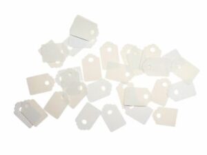 30 Gift Tags Miniblings Present Name Plate Tag White Small 0 29/32in