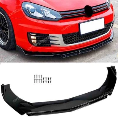 For INFINITI M37 M56 2011-2013 Front Bumper Lip Spoiler Splitter Glossy Black Foto 1 de 4