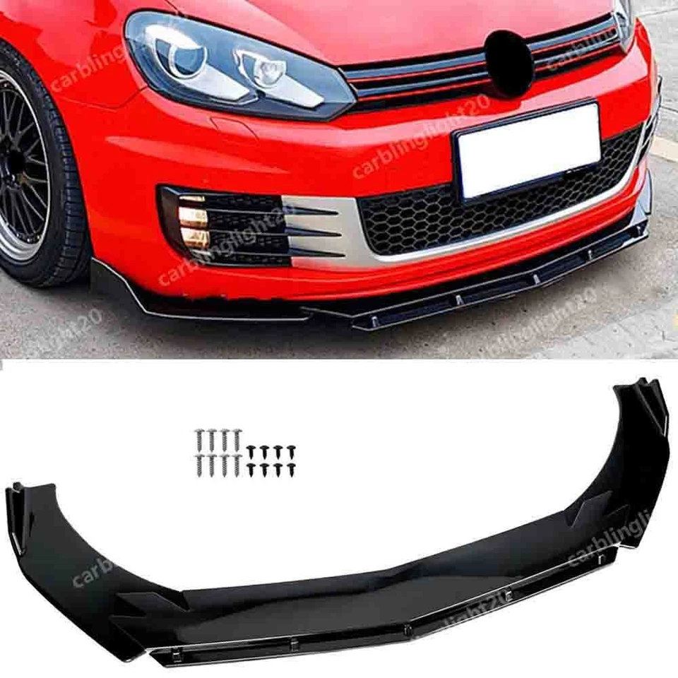 For INFINITI M37 M56 2011-2013 Front Bumper Lip Spoiler Splitter Glossy Black Foto 1 de 4