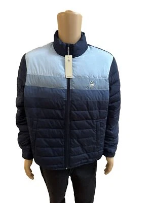 Abrigo Chaqueta Grande L Diseñador Penguin by Munsingwear Azul Oscuro Para Hombre Foto 1 de 4