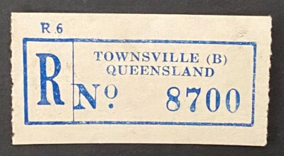 Etiqueta de registro Townsville (B) Queensland No. 8700 Foto 1 de 2