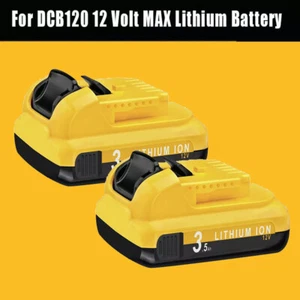 2Pack 12v 3.5Ah 12Volt Max Lithium-ion Battery For Dewalt DCB127-2 DCB120 DCB121 - Picture 1 of 8