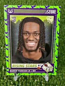 Marvin Harrison Jr. Green Bats Rookie RC 2024 Score A Treat Card #38 Cardinals - Imagen 1 de 2