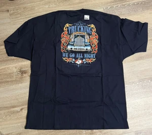 Big Dogs "BIG DOG TRUCKING COMPANY” T Shirt SS 3XL NAVY NEW - Picture 1 of 4