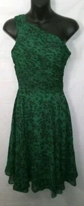 Halston Heritage Dresses Nwt Halston Heritage Asymmetrical Green Dress Sz 0 - Picture 1 of 4