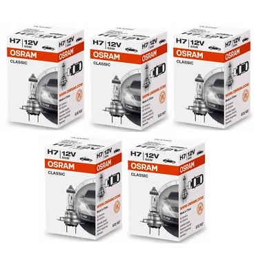5x Osram H7 Classic 64210 CLC Lampe 12V 55W 64210CLC Autolampe Glühlampe Birne - Bild 1 von 3