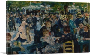 Dance at Le Moulin de la Galette Canvas Art Print Pierre-Auguste Renoir - Picture 1 of 15