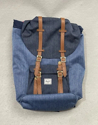 Herschel Supply Co. Men's Little America Backpack Navy and Denim - New With Tags - Image 1 of 4