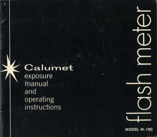 Manual de instrucciones del medidor de flash Calumet modelo M-100 Foto 1 de 1