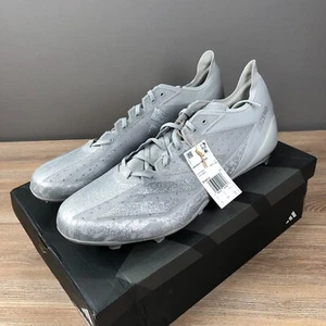 Adidas Adizero Electric Grey Silver Metallic Football Cleats IE4419 Mens Size 18 - Picture 1 of 13