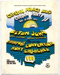 Elton John Fairport Convention Yes Rory Gallagher Hookfoot Tir Na 1971 Programme - Picture 1 of 1