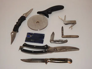 Lot of 8 ~Smith & Wesson, Imperial, Gerber, Swiss Card, Multi Tool Knives Sheers - Picture 1 of 15