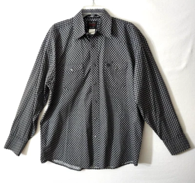 Camisa a Presión Wrangler George Strait Troubadour Perla Para Hombres L Blanca y Negra    Foto 1 de 4