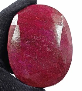 Beste Qualität 4300-4400 Ct natürlicher roter Rubin oval geschnitten EGL zertifizierter Edelstein DSR - Bild 1 von 8