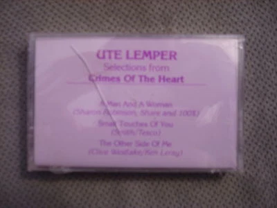 SEALED RARE PROMO Ute Lemper CASSETTE TAPE Crimes Of the Heart 3trx sampler 1990 - Image 1 of 2