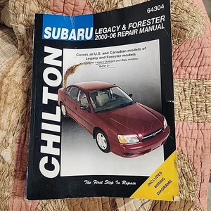Chilton Subaru Legacy & Forester 2000-06 Repair Manual #64304 - Picture 1 of 3
