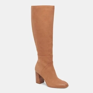 Dolce Vita Fynn Knee-High Boots Tan Suede Womens 11 Neutral Contemporary New - Picture 1 of 11