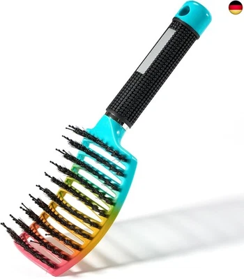 CHEERHOM Haarbürste Ohne Ziepen, Profi Entwirrungsbürste mit Griff, Glättet Frizz und At