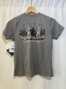 Burlebo “Dogs On Boat” Youth Small 5/6 New With Tags Gray - Picture 1 of 6