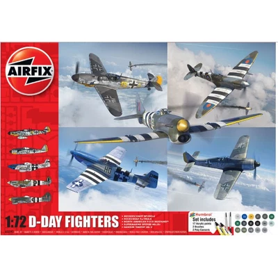 D-DAY FIGHTERS GIFT SET KIT 1:72 Airfix Kit Aerei Nouveau modèle - Photo 1/2
