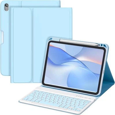 1/10th Gen Case with Keyboard 11/10.9 inch 2025 A16/2022, Detachable Wireless - Image 1 of 4