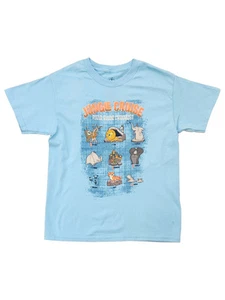 Disney Boys Blue Jungle Cruise Animals T-Shirt Tee Shirt Medium 8 - Picture 1 of 2