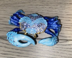Krabbe Schmuck Schmuckschatullen aufklappbar Tier Schmuck Schmuckschatulle Deko Krabbe Col - Bild 1 von 6