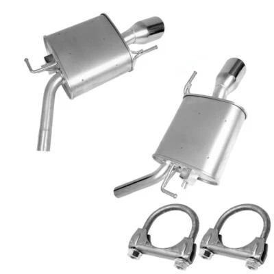 Stainless Steel Pair of Exhaust Muffler fits: 2009-2013 Infiniti G37 3.7L - Image 1 of 4