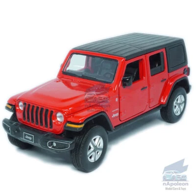 Jeep Wrangler Sahara 1:32 Modelo Coche Diecast Vehículo de Juguete Niños Regalo Colección Rojo Foto 1 de 4
