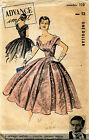 1950's VTG Advance Dress Original Design Norman Hartnell Pattern 110 Size 12