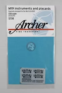 Archer 1/35 M19 Tanktransporter Instrumente und Plakate (Verdienst 63501) AR35390 - Bild 1 von 1