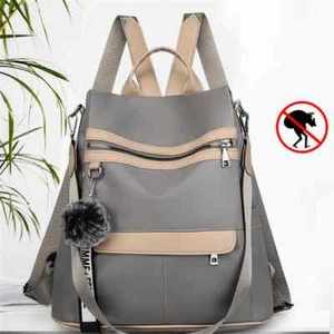 3-in-1 Anti-Theft Waterproof Backpack Shoulder Bag Travel School Rucksack Women - Picture 1 of 8