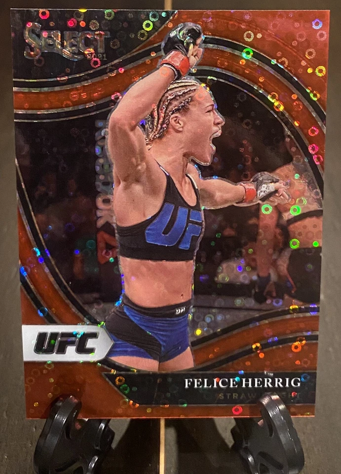 SHARP💎2021 Select UFC Felice Herrig Octagonside Red Disco Prizm /199 - Image 1 of 3