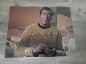 WILLIAM SHATNER CAPTAIN KIRK SIGNED 10 X 8 AUTOGRAPHED STAR TREK PHOTO.. ..REAL - Picture 1 of 3
