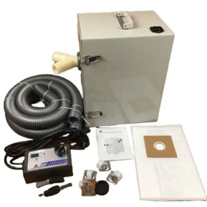 Aspiradora digital de doble impulsor colector de polvo de laboratorio dental 550 W - Imagen 1 de 8