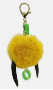 LLAVERO CON DIJE BOLSO DE PELUCHE DISNEY PLUTO DOG FUZZY POM POM P! ¡NUEVO! - Imagen 1 de 4