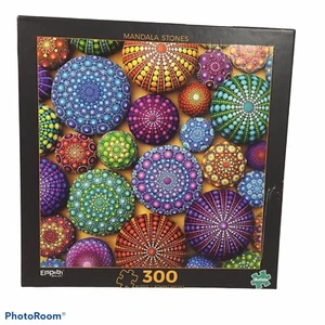 Buffalo 300 Large pieces jigsaw puzzle 18x18" Mandala Stones - Picture 1 of 3