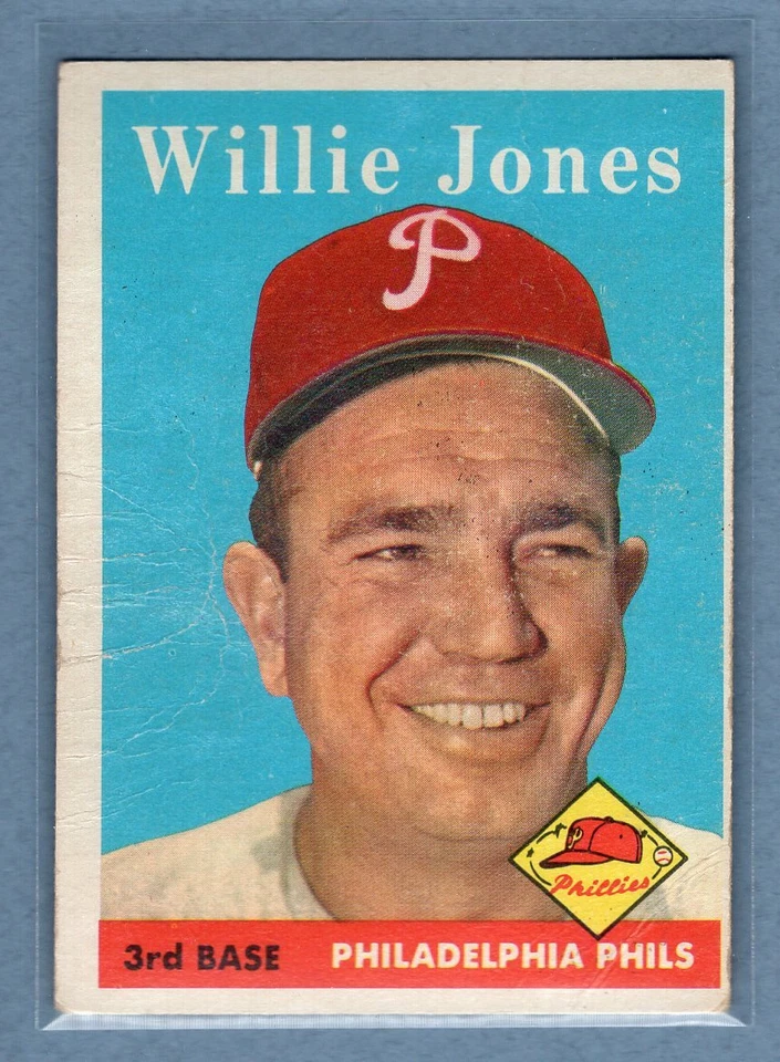 1958 Topps #181 Willie Jones (mk) G-VG  GO501 - Image 1 of 1
